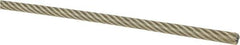 Loos & Co. - 1/8" x 3/32" Diam, Aircraft Cable - 1,000 Lb Breaking Strength, Material Grade Carbon Steel, 7 x 19 Strand Core, Nylon Coating - All Tool & Supply