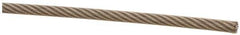 Loos & Co. - 1/8" x 3/32" Diam, Aircraft Cable - 920 Lb Breaking Strength, Material Grade 304 Stainless, 7 x 7 Strand Core, Nylon Coating - All Tool & Supply