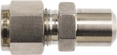 Brennan - 3/8" Tube OD x 3/8 Thread Stainless Steel Compression Tube Butt Weld Male Connector - All Tool & Supply