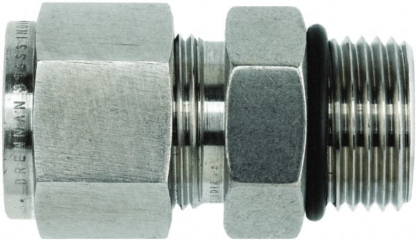 Brennan - 3/8" Tube OD Stainless Steel Compression Tube O-Seal Male Connector - All Tool & Supply