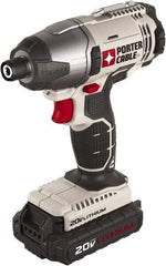 Porter-Cable - 1/4" Drive 20 Volt T-Handle Cordless Impact Wrench & Ratchet - 2,900 RPM, 124 Ft/Lb Torque, 2 Lithium-Ion Batteries Included - All Tool & Supply