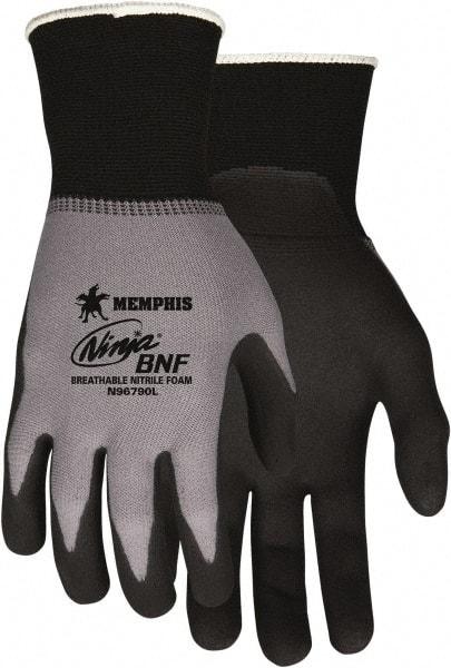 MCR Safety - Size XS (6) Nitrile Coated Nylon/Spandex Work Gloves - Fully Coated, Paired - All Tool & Supply