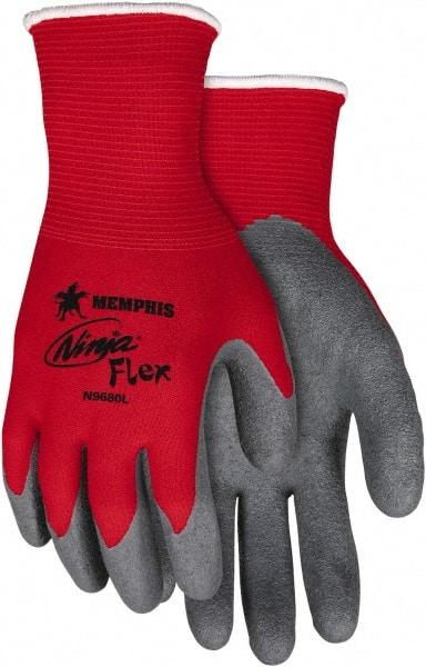 MCR Safety - Size 2XL (11) Latex Coated Nylon Work Gloves - Palm & Fingers Coated, Paired - All Tool & Supply