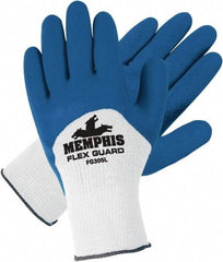 MCR Safety - Size S (7) Latex Coated Latex Work Gloves - Palm & Fingers Coated, Paired - All Tool & Supply