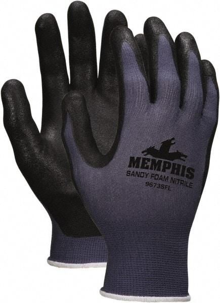 MCR Safety - Size S (7) Nitrile Coated Nitrile Work Gloves - Palm & Fingers Coated, Paired - All Tool & Supply