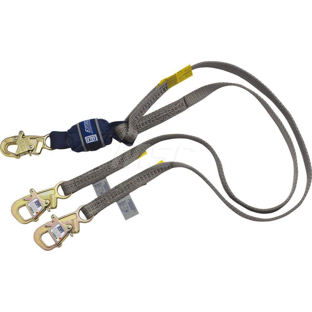 Lanyards & Lifelines; Load Capacity: 190 kg; 420 lb; Lifeline Material: Polyester; Capacity (Lb.): 420; End Connections: Snap Hook; Maximum Number Of Users: 1; Anchorage Connection: Tie-Back Snap Hook; Harness Connection: Snap Hook; Standards: OSHA; ANSI;