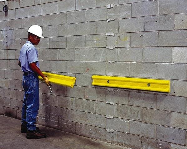 UltraTech - 48" Long, Polyethylene Wall/Surface Protector - Yellow - All Tool & Supply