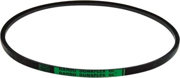 Bando - Section 5L, 21/32" Wide, 56" Outside Length, V-Belt - Rubber Compound, Black, Fractional HP, No. 5L560 - All Tool & Supply