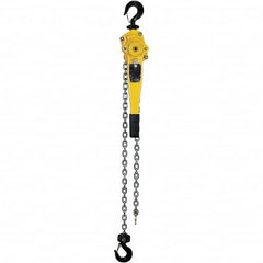 OZ Lifting Products - 3,000 Lb Capacity, 5' Lift Height, Chain Lever Hoist with Overload Protection - All Tool & Supply