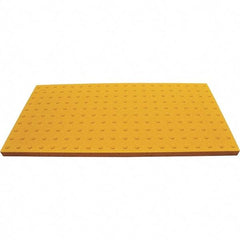 UltraTech - 5 Ft. Long x 2 Ft. Wide, Urethane Surface, Molded Bubble Entrance Matting - Outdoor, Heavy Traffic, Urethane, Yellow - All Tool & Supply