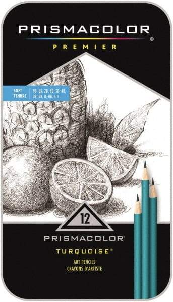 Prismacolor - 2B, 3B, 4B, 5B, 6B, 7B, 8B, 9B, B, F, H, HB Graphite Pencil - Graphite - All Tool & Supply