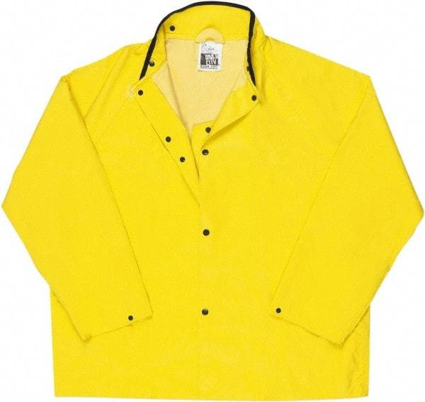 MCR Safety - Size 3XL, Yellow, Rain Jacket - No Pockets - All Tool & Supply