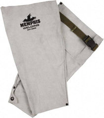 MCR Safety - Size Universal, Leather Sleeve - 18" Long Sleeve, Snaps at Wrist - All Tool & Supply