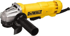 DeWALT - 4-1/2" Wheel Diam, 11,000 RPM, Corded Angle & Disc Grinder - 5/8-11 Spindle, 120 Volts, 11 Amps - All Tool & Supply