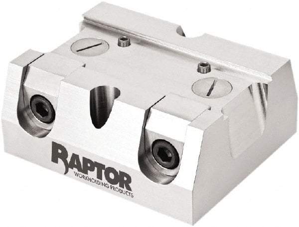 Raptor Workholding - 2-1/4" Jaw Width, 10" High x 8" Long x 10" Wide Dovetail Vise - For Use with 4 & 5 Axis Workholding Systems - All Tool & Supply