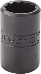 Proto - 7/32", 1/4" Drive, Standard Hand Socket - 12 Points, 7/8" OAL, Alloy Steel, Black Finish - All Tool & Supply