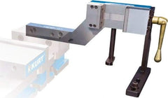 Kurt - 3-1/2" Jaw Width, 3-3/4" Jaw Opening Capacity, Horizontal Stationary Machine Vise - Manual Operation, 4,000 Lb Capacity, 1 Station, 20.86" Long x 271.51mm High x 1-1/4" Deep, 1.235" Jaw Height, 4,000 Lb Max Clamp Force, Ductile Iron - All Tool & Supply