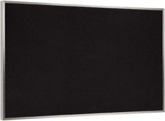 Ghent - 46-1/2" Wide x 36" High Open Cork Bulletin Board - Rubber, Black - All Tool & Supply