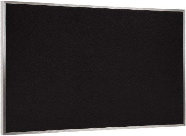 Ghent - 72-1/2" Wide x 48-1/2" High Open Cork Bulletin Board - Rubber, Black - All Tool & Supply