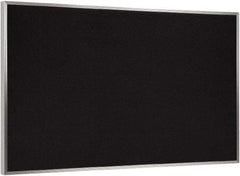 Ghent - 72-1/2" Wide x 48-1/2" High Open Cork Bulletin Board - Rubber, Black - All Tool & Supply