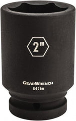 GearWrench - 1" Drive 2-1/16" Deep Impact Socket - 6 Points, 4-1/4" OAL - All Tool & Supply