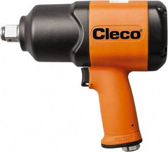 Cleco - 1/2" Drive, 8,000 RPM, 800 Ft/Lb Torque Impact Wrench - Pistol Grip Handle, 1,250 IPM, 64 CFM, 90 psi, 1/4" NPT Inlet - All Tool & Supply