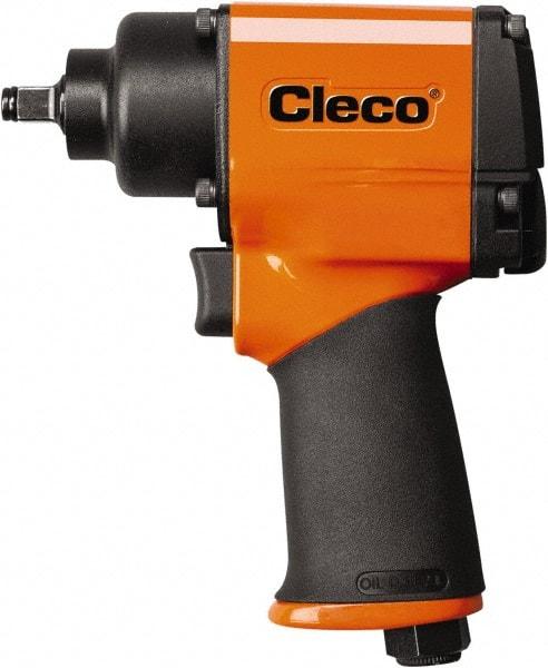 Cleco - 3/8" Drive, 8,000 RPM, 420 Ft/Lb Torque Impact Wrench - Pistol Grip Handle, 1,600 IPM, 27 CFM, 90 psi, 1/4" NPT Inlet - All Tool & Supply