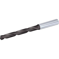 3/64″ Dia. × 0.158″ Shank × 0.47″ Flute Length × 2.28″ OAL, 140°, TiAlN, Coolant Thru, Round Solid Carbide Drill