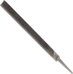 Anglo American - 4" Long, Smooth Cut, Mill American-Pattern File - Single Cut, 0.1" Overall Thickness, Tang - All Tool & Supply