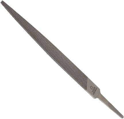 Anglo American - 4" Long, Smooth Cut, Warding American-Pattern File - Double Cut, 0.06" Overall Thickness, Tang - All Tool & Supply