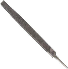 Anglo American - 8" Long, Second Cut, Triangle American-Pattern File - Double Cut, 0.55" Overall Thickness, Tang - All Tool & Supply