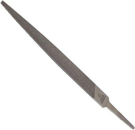 Anglo American - 8" Long, Smooth Cut, Warding American-Pattern File - Double Cut, 0.1" Overall Thickness, Tang - All Tool & Supply