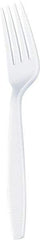 Dixie - Dixie Plastic Tableware, Heavyweight Forks - White - All Tool & Supply