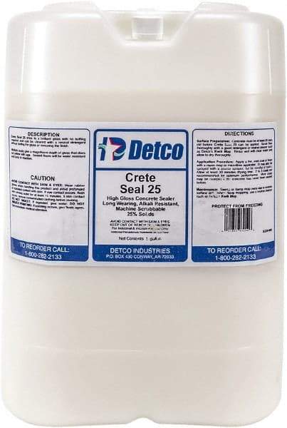 Detco - 5 Gal Container Glossy Clear Sealer - 400 Sq Ft/Gal Coverage, <100 g/L g/L VOC Content - All Tool & Supply