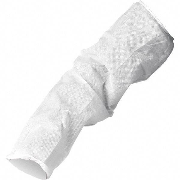 KleenGuard - Size Universal, White Polypropylene Disposable Sleeve - 18" Long Sleeve, Elastic Straps at Top - All Tool & Supply