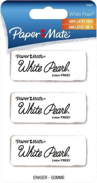 Paper Mate - Rectangle Rubber Eraser - White - All Tool & Supply