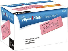 Paper Mate - Rectangle Rubber Eraser - Pink - All Tool & Supply