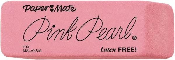 Paper Mate - Rectangle Rubber Eraser - Pink - All Tool & Supply