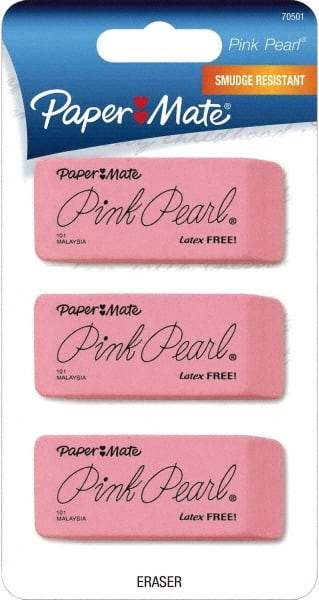 Paper Mate - Rectangle Rubber Eraser - Pink - All Tool & Supply