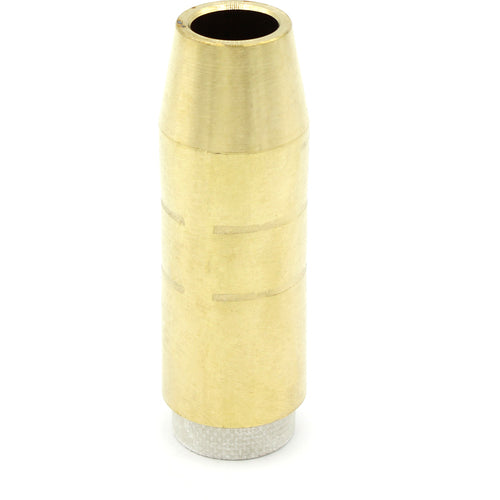 Mig Nozzle Tapered 1/2″ Brass PK 2 - Exact Industrial Supply