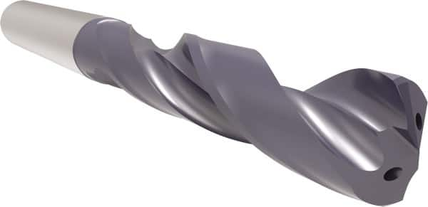 Allied Machine and Engineering - 0.332" 140° Spiral Flute Solid Carbide Screw Machine Drill Bit - All Tool & Supply