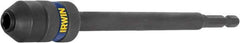 Irwin - 1/4" Drive Standard Socket Extension - 6" OAL, Black Oxide Finish - All Tool & Supply