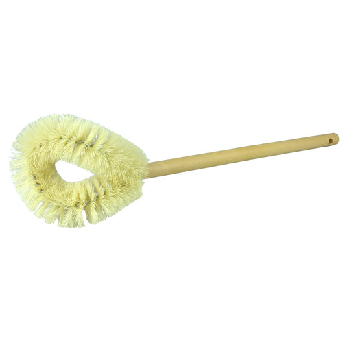 Toilet Bowl Brush, Professional, White Tampico Fill, Hardwood Handle - All Tool & Supply