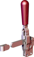 De-Sta-Co - 499 Lb Holding Capacity, Vertical Handle, Manual Hold Down Toggle Clamp - 57° Handle Movement, 90° Bar Opening, Solid Bar, Straight Base, Carbon Steel - All Tool & Supply