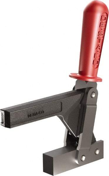 De-Sta-Co - 1,147 Lb Holding Capacity, Vertical Handle, Manual Hold Down Toggle Clamp - 138° Handle Movement, 74° Bar Opening, Solid Bar, Solid Base, Oxide Finish, Forged Alloy Steel - All Tool & Supply