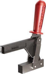 De-Sta-Co - 1,147 Lb Holding Capacity, Vertical Handle, Manual Hold Down Toggle Clamp - 138° Handle Movement, 74° Bar Opening, Solid Bar, Solid Base, Oxide Finish, Forged Alloy Steel - All Tool & Supply