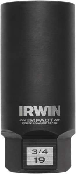 Irwin - 3/8" Drive Reverse Spiral Flute Hex Bolt Remover - 1/4" Hex, 2-1/2" OAL - All Tool & Supply