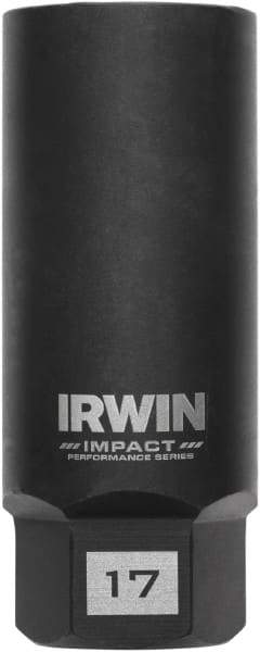 Irwin - 3/8" Drive Reverse Spiral Flute Hex Bolt Remover - 1/4" Hex, 2-1/2" OAL - All Tool & Supply