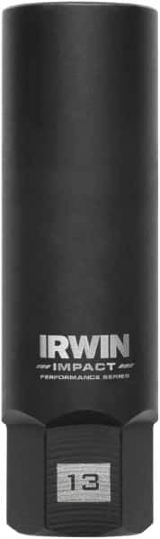 Irwin - 3/8" Drive Reverse Spiral Flute Hex Bolt Remover - 1/4" Hex, 2-1/2" OAL - All Tool & Supply