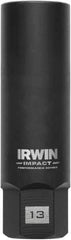 Irwin - 3/8" Drive Reverse Spiral Flute Hex Bolt Remover - 1/4" Hex, 2-1/2" OAL - All Tool & Supply